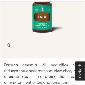 Davana essential oil 5 ml.  New, never opened.
